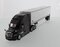 Freightliner Cascadia w. 53' Dry Tractor + Trailer - grey + white 